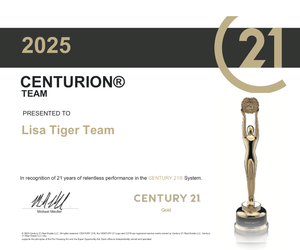 CENTURION award presented to Lisa Tiger